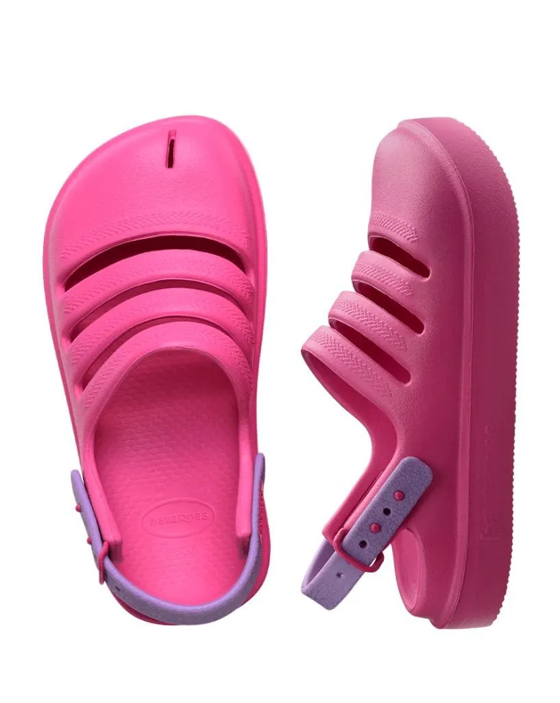 Kids Clog Pink Flux/Prisma Purple