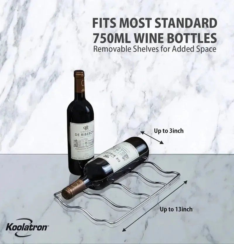 Koolatron 12 Bottle Wine Cooler Thermoelectric Freestanding Wine Fridge