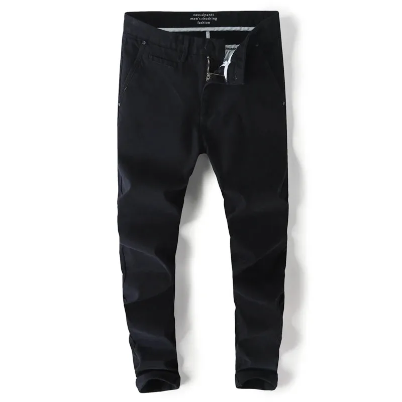 KSTUN 2023 Spring Summer New Casual Pants Men Cotton Slim Fit Chinos Fashion Trousers Male Brand Clothing Basic Mens Pants