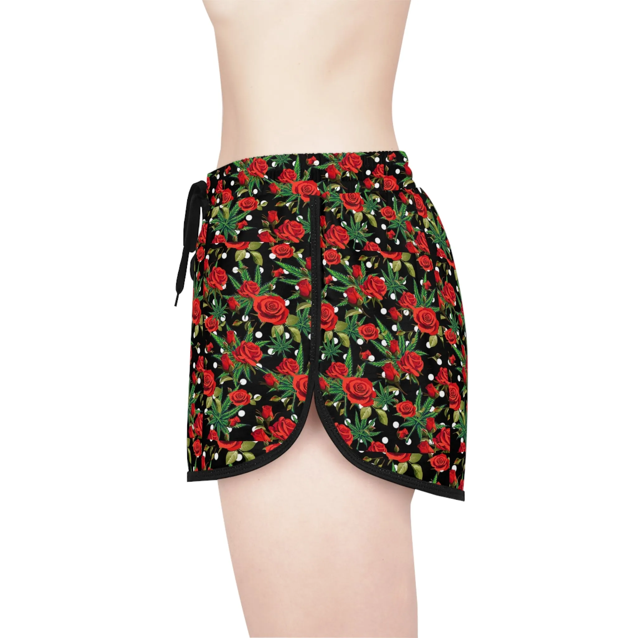 Kush and Roses relaxed-fit shorts