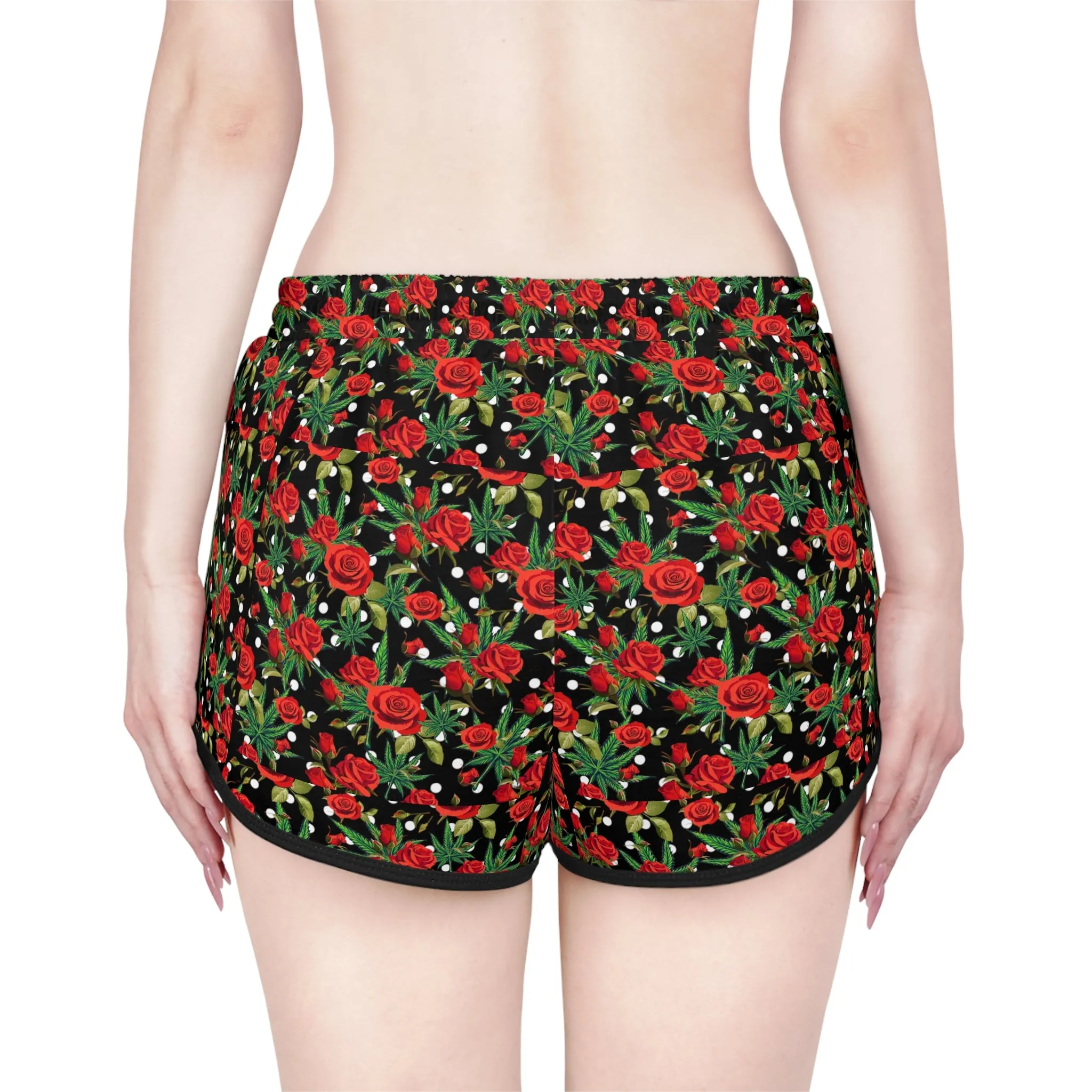 Kush and Roses relaxed-fit shorts