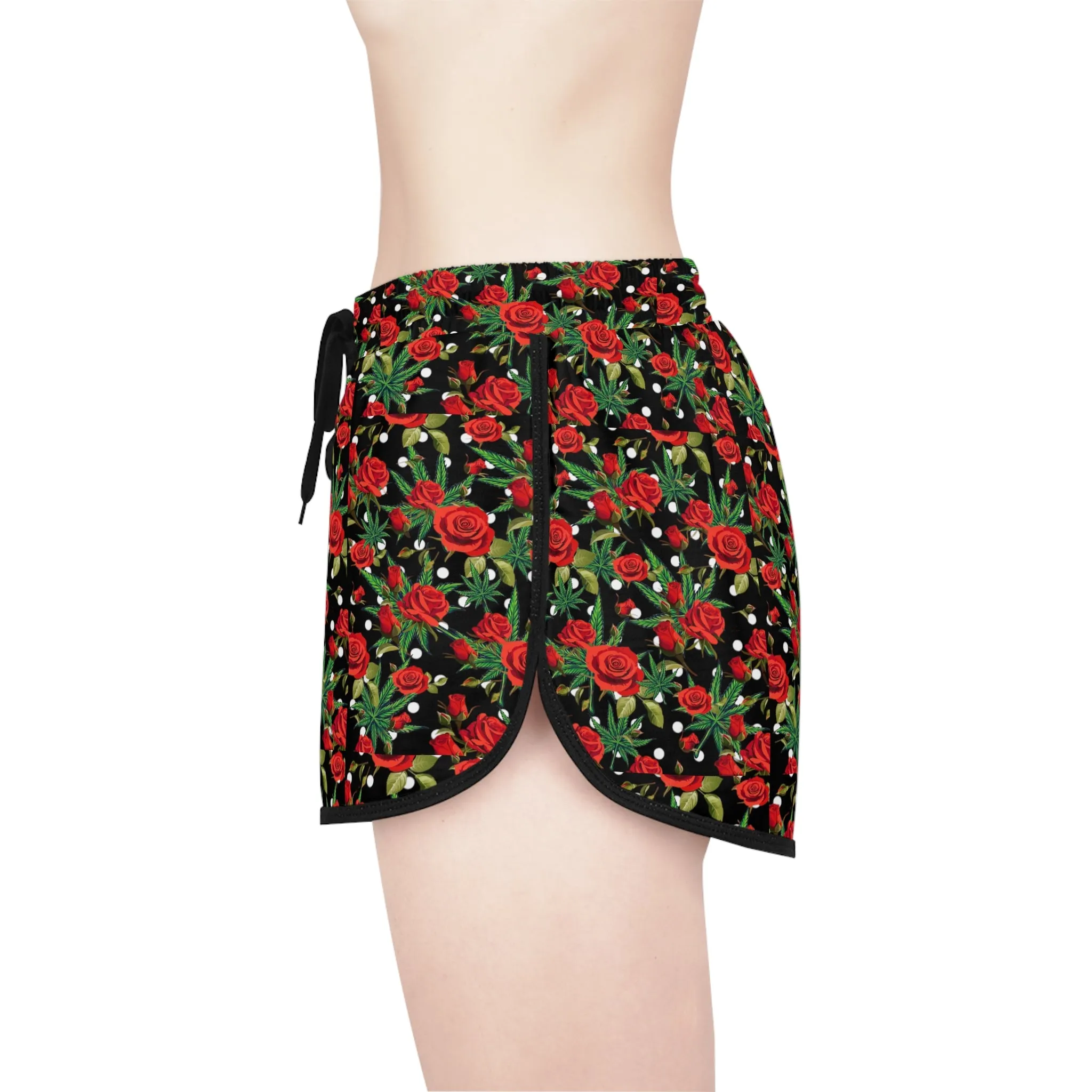 Kush and Roses relaxed-fit shorts