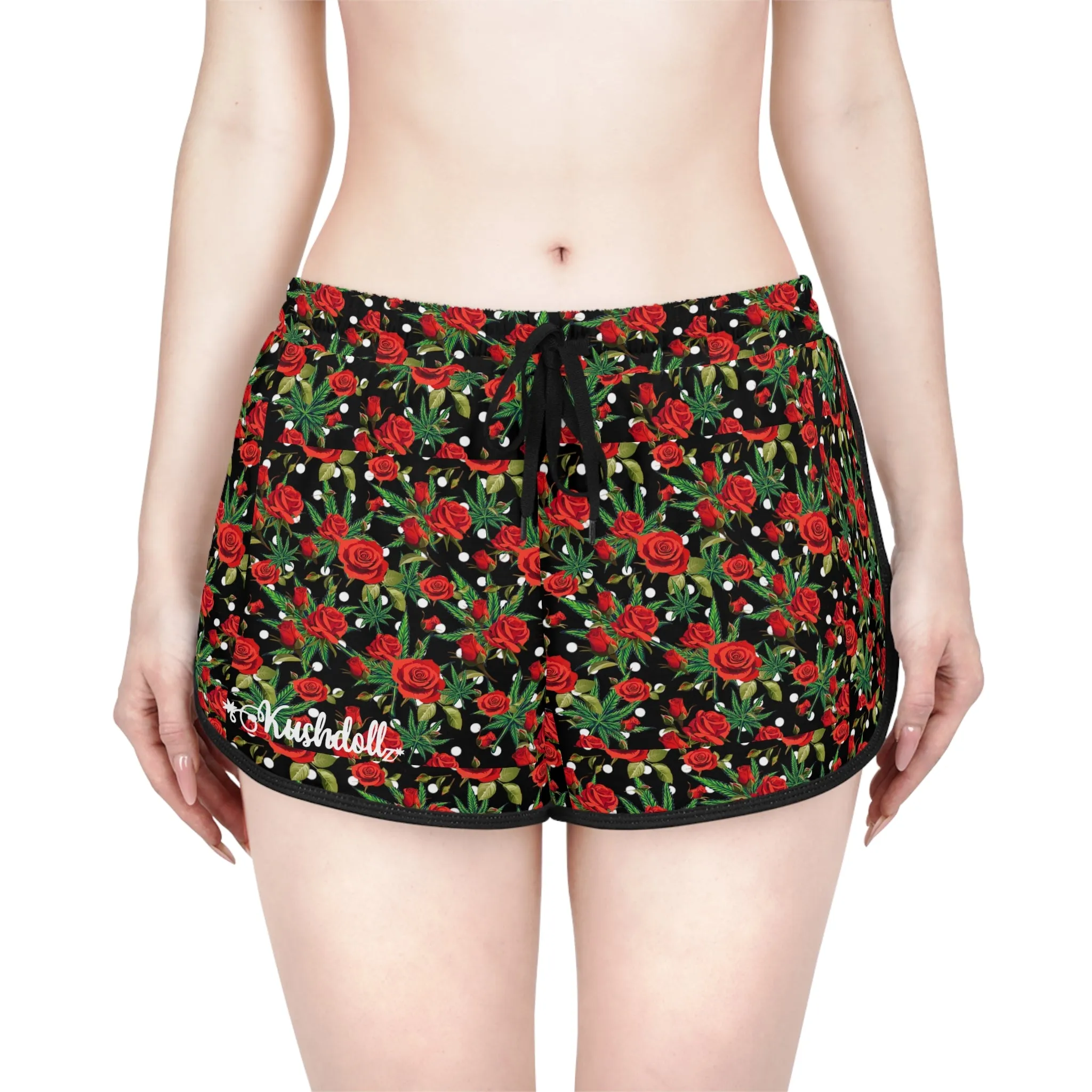 Kush and Roses relaxed-fit shorts