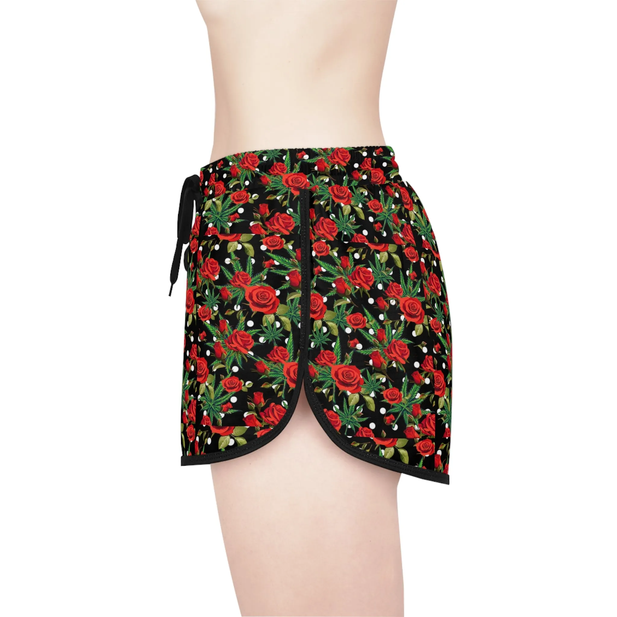 Kush and Roses relaxed-fit shorts