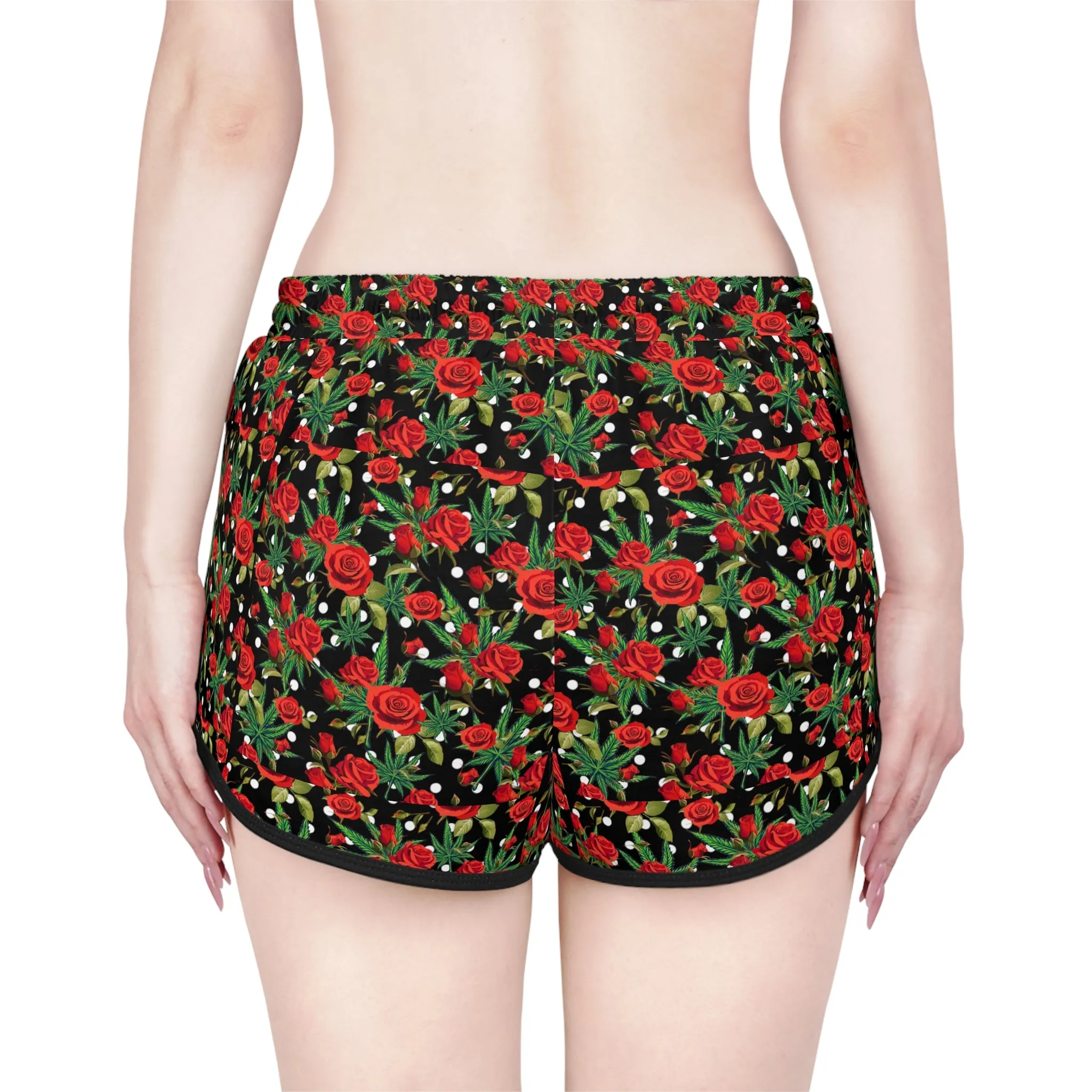 Kush and Roses relaxed-fit shorts