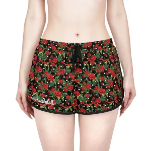 Kush and Roses relaxed-fit shorts