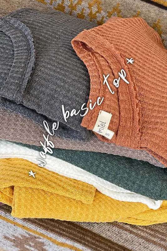 La Miel Waffle Bree Top