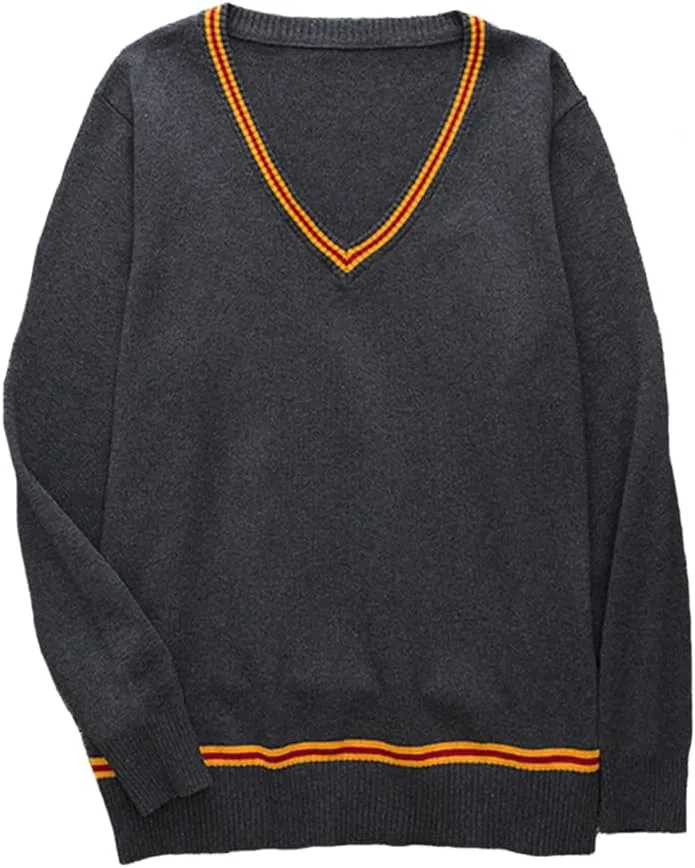 Laahoem Unisex Cosplay Costumes Sweater Vest Mens Womens Fall and Winter Waistcoat School Uniforms Sleeveless Knit Pullover