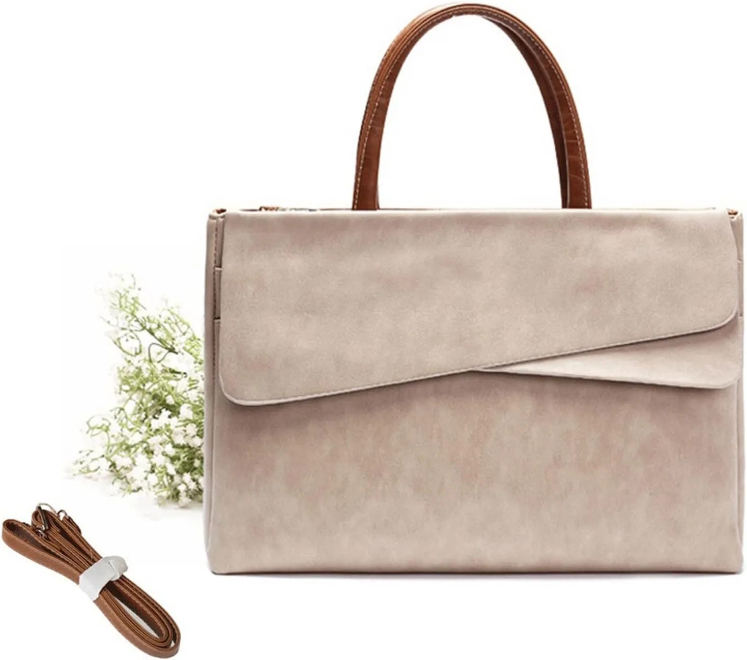 Laptop case Women Handbag Fashion Briefcase Shoulder, Waterproof and Wear-Resistant, Easy to Use