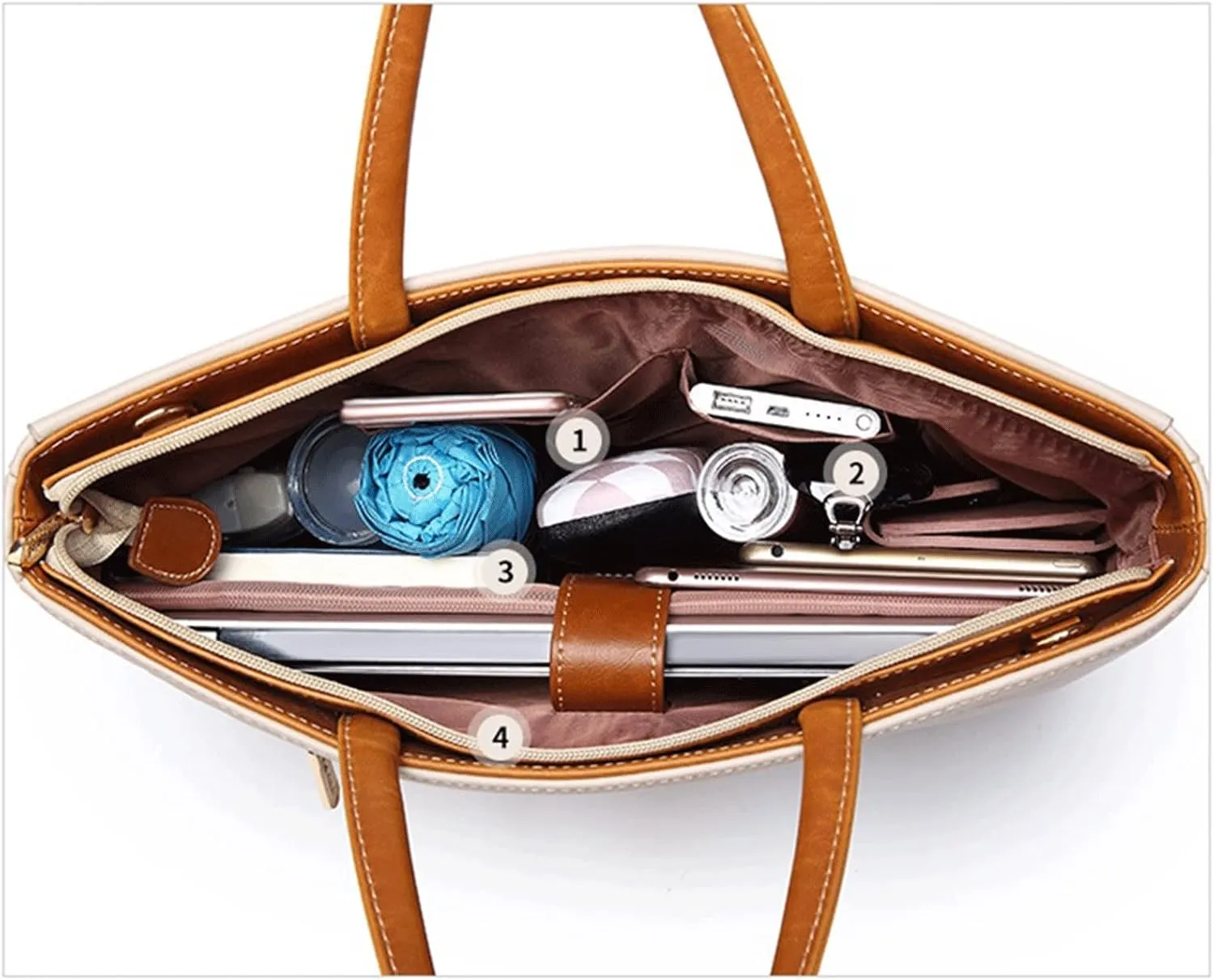 Laptop case Women Handbag Fashion Briefcase Shoulder, Waterproof and Wear-Resistant, Easy to Use