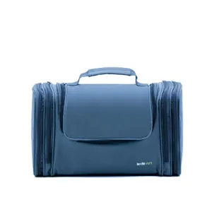 Lavievert Toiletry Bag/Makeup Organizer/Cosmetic Bag/Portable Travel Kit Organizer/Household Storage Pack/Bathroom Storage with Hanging for Business, Vacation, Household - Blue