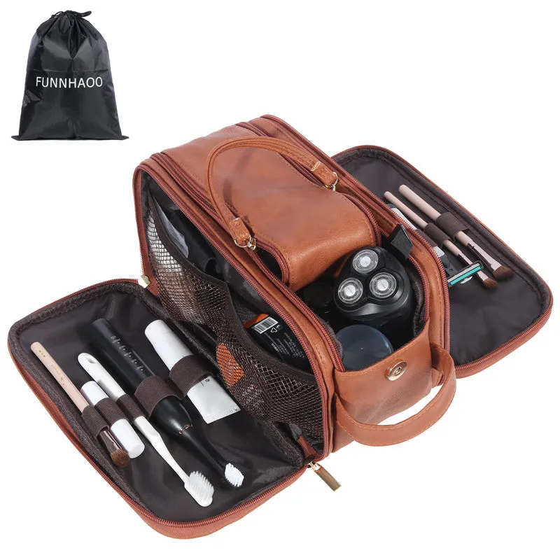 Leather Dopp Kit Toiletry Bag Groomsmen Gift Luxury Travel Bag