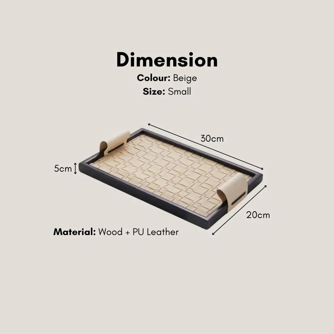 Lejya Decorative Wooden Decorative Serving Tray