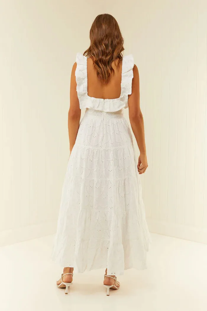 Leon Dress White