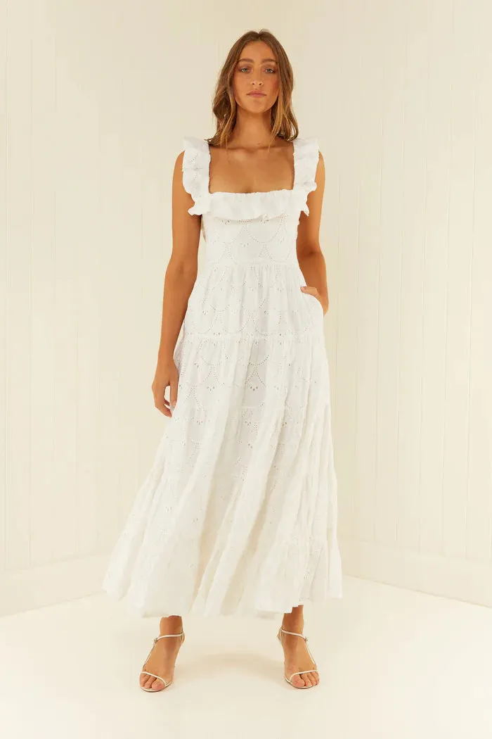 Leon Dress White