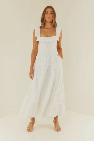 Leon Dress White
