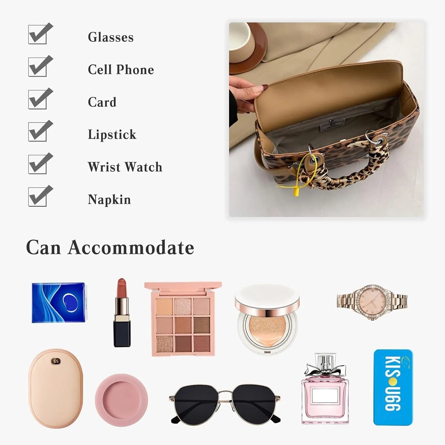 Leopard Print Handbag for Women PU Leather Shoulder Waterproof Crossbody Fashion Messenger Satchel Elegant Hobo Top Handle