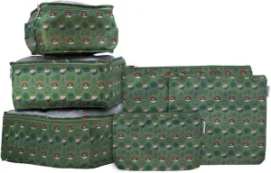 LIFE IS GOOD 6 Piece Packing Cube Set - Tear Resistant Mulifunctional Apparel and Accessory Storage, Outdoors