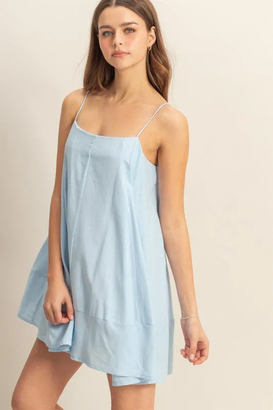 Light Blue Flowy Sundress – Effortless Summer Chic