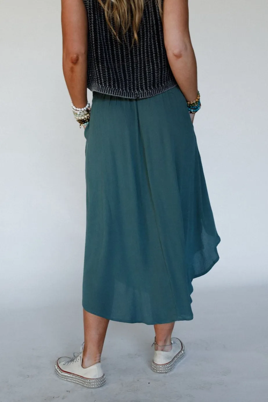 Light Trail Maxi Skirt - Jade