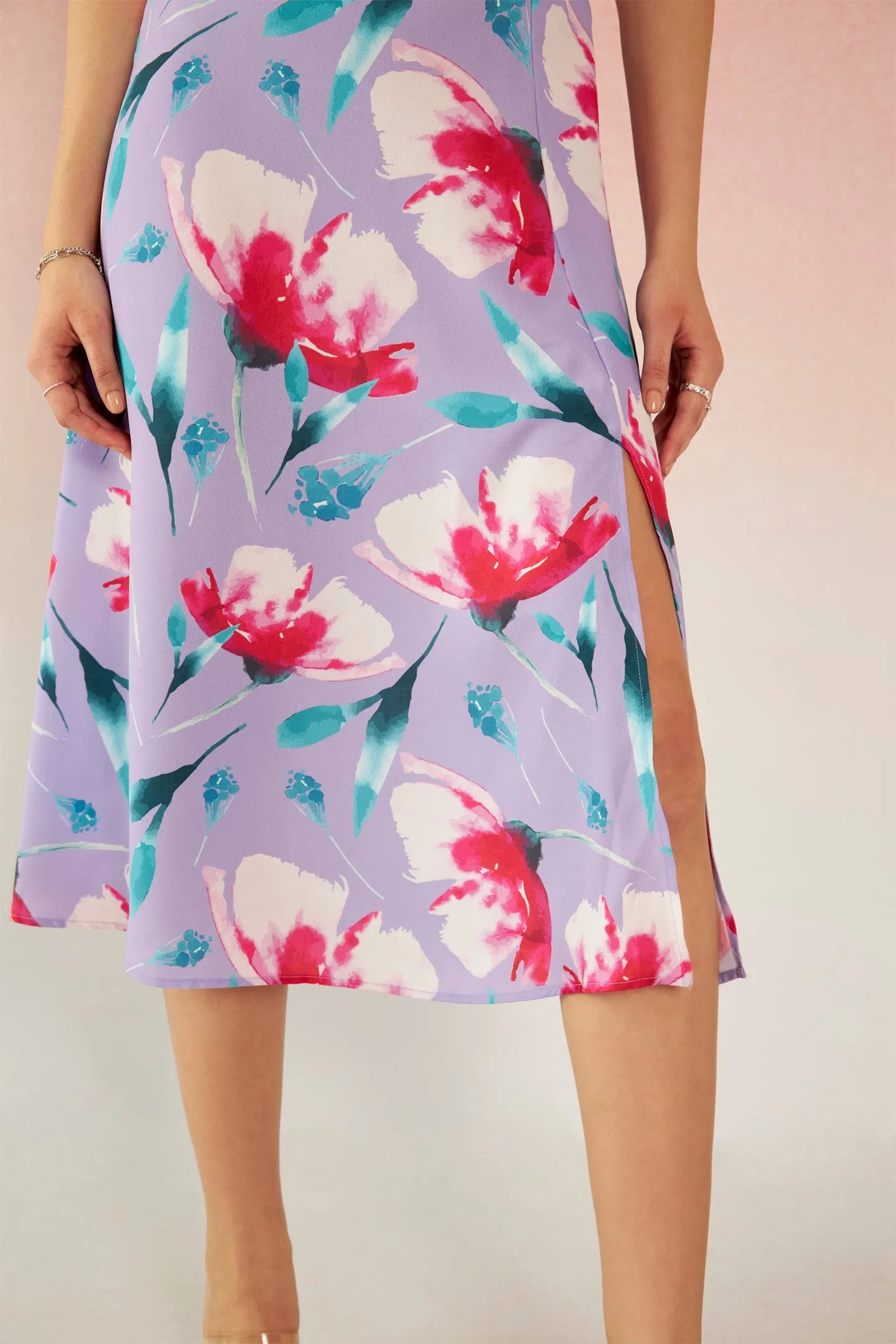Lillian|Strappy Floral Dress