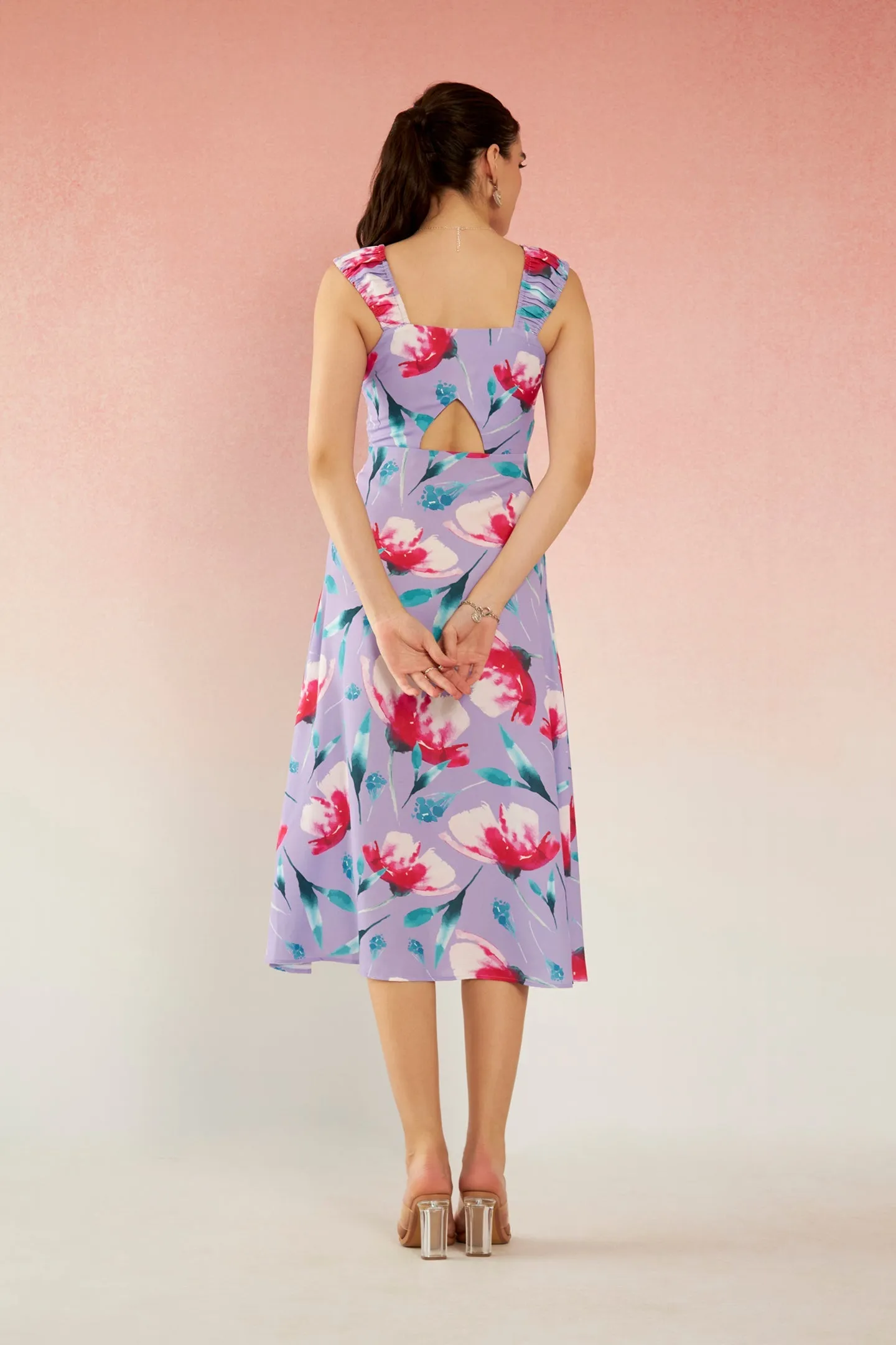 Lillian|Strappy Floral Dress