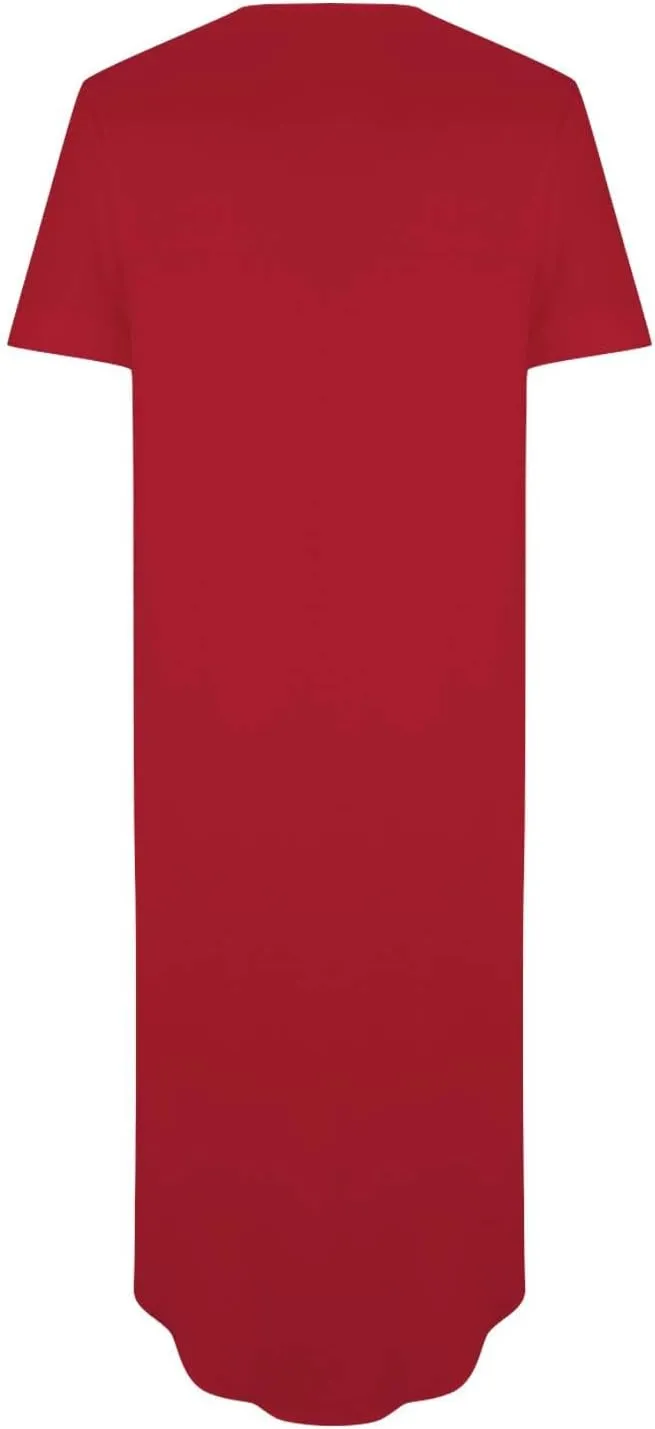 Long Summer Dresses for Women 2024 Casual Loose Split Short Sleeve T Shirt Dresses Beach Sun dresses with Pockets