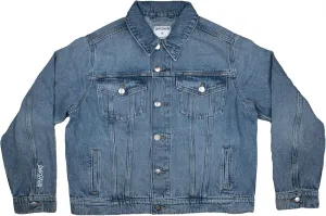 Love in Faith | Faith Cross Denim Jacket | Christian Denim Jacket for Women | Faith-Based Apparel | Christian Gifts