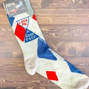 Love Me a Good Poop Mens Socks