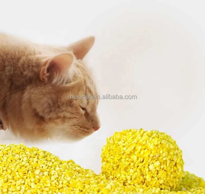 Lovepet تكتل سريع فائق الامتصاص سهل التخلص من الرائحة 10LB ، فضلات قطط الذرة المكسرة Lovepet Fast Clumping Super Absorbent Easy Release Odorless 10LB Crushed Corn Cat Litter