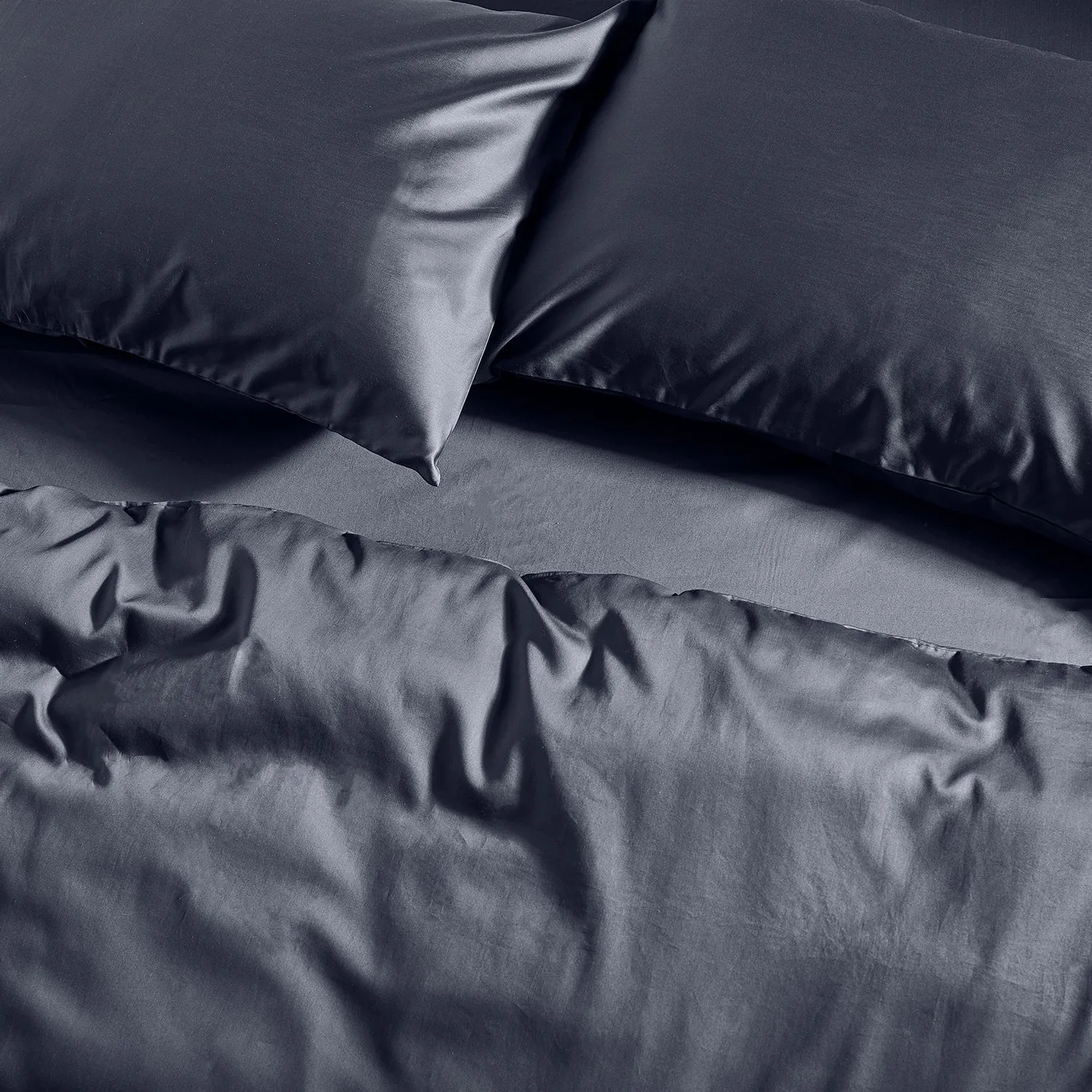 Luxe Cotton Pillowcase Pair - Ink