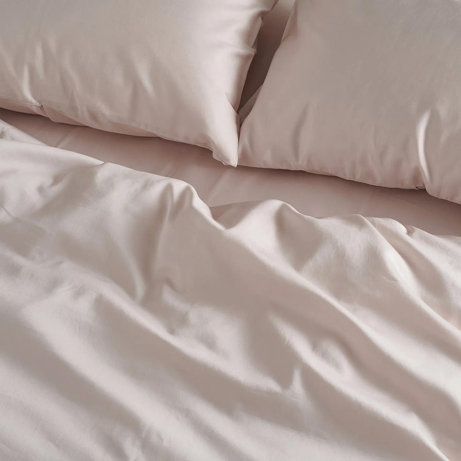 Luxe Cotton Pillowcase Pair - Rose