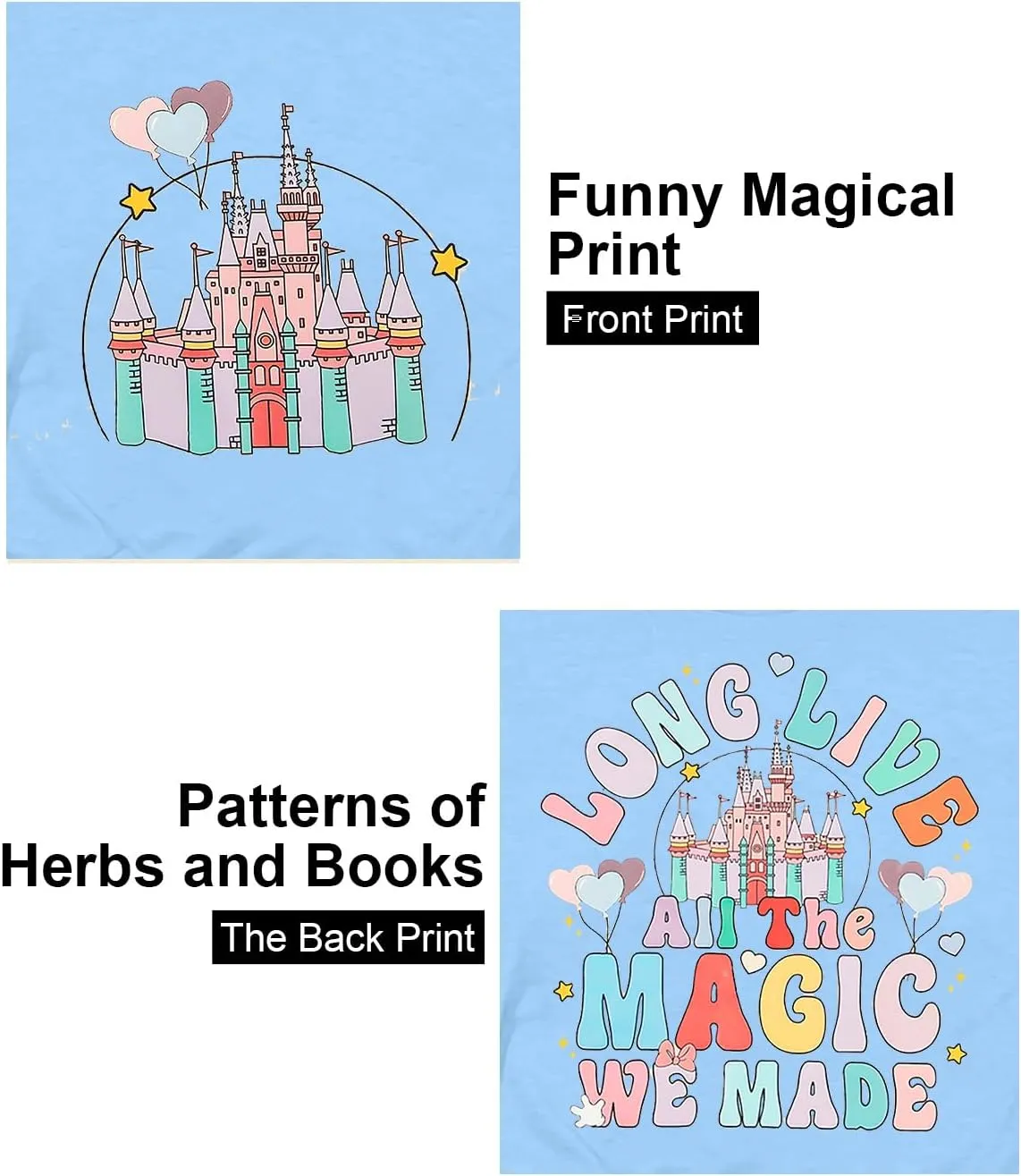 Magical Shirt Magic Kingdom Shirts: Long Live All The Magic We Made Tshirt Holiday Castle Graphic Tee Family Vacation Top