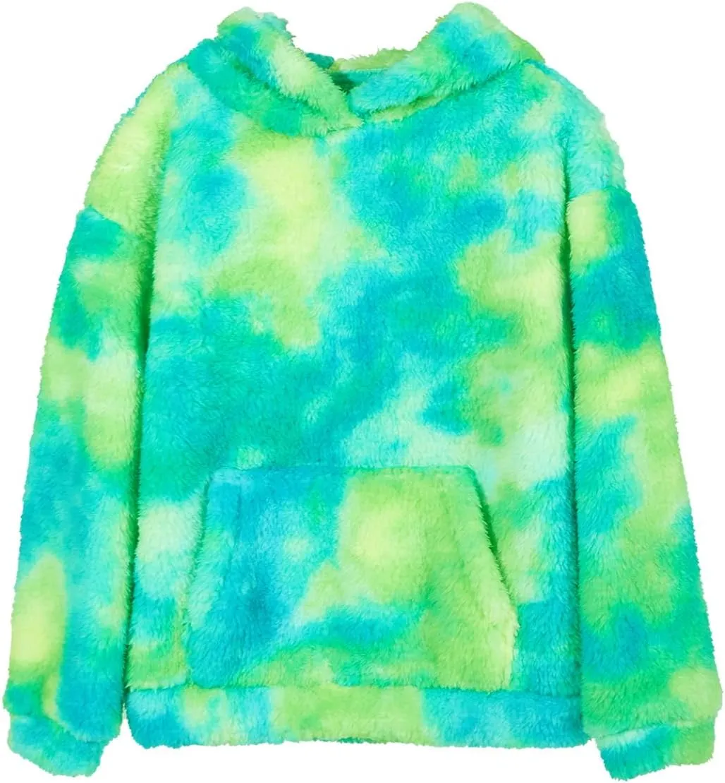 Makkrom Boys Girls Sherpa Hoodies Fleece Hoodie Pullover Outfits for Kids
