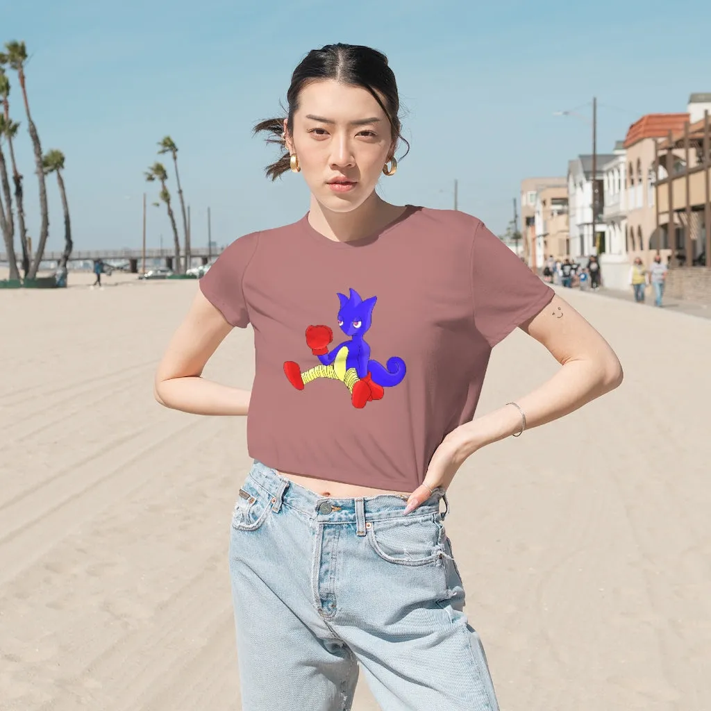 Megatare Women's Flowy Cropped Tee