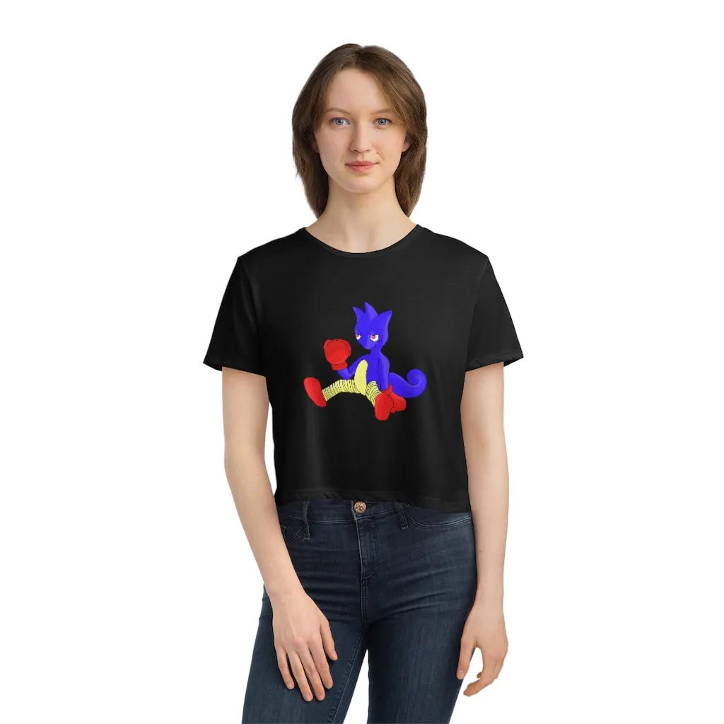 Megatare Women's Flowy Cropped Tee
