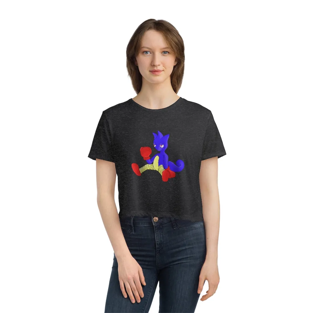 Megatare Women's Flowy Cropped Tee