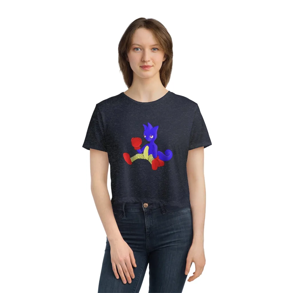 Megatare Women's Flowy Cropped Tee