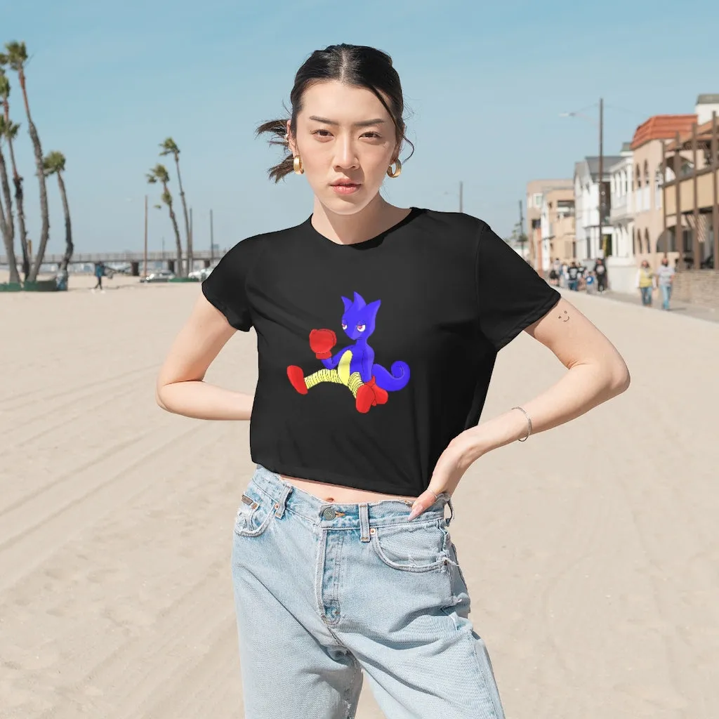 Megatare Women's Flowy Cropped Tee
