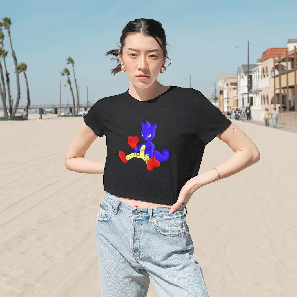 Megatare Women's Flowy Cropped Tee