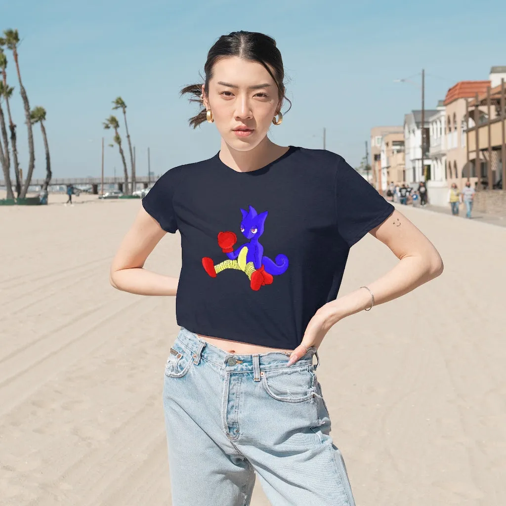 Megatare Women's Flowy Cropped Tee