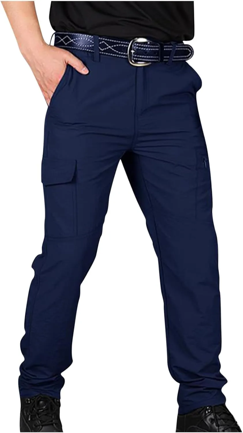 Mens Cargo Pants Tactical Waterproof Pants Big and Tall Baggy Workout Trouser Work Hiking Pants Outdoor Apparel