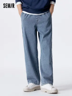 Men's denim jogging pants