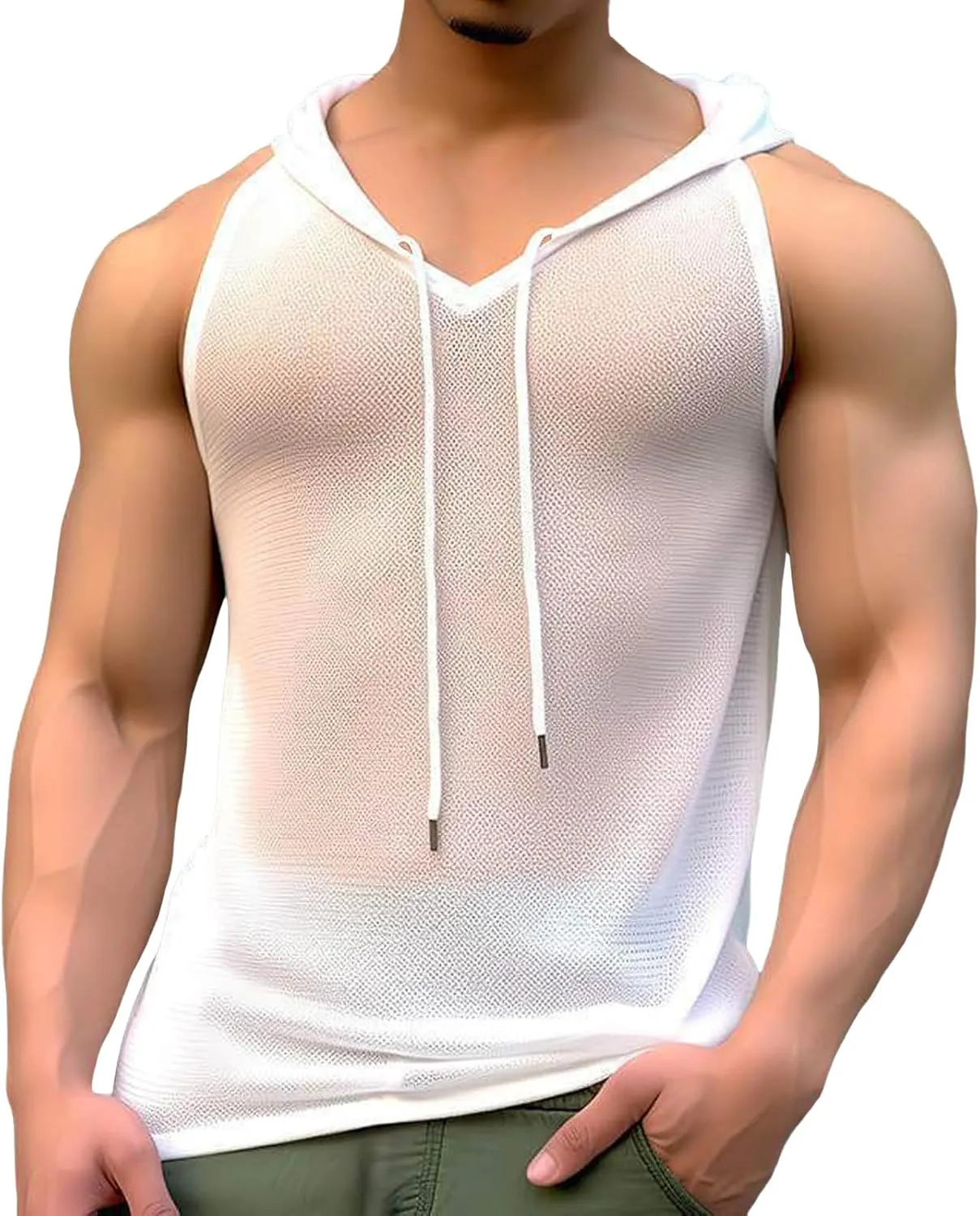 Men's Exotic Apparel Slim Fit Stretch Fabric Zip Front Casual Wear for Daily Home Relaxation Summer Outfits