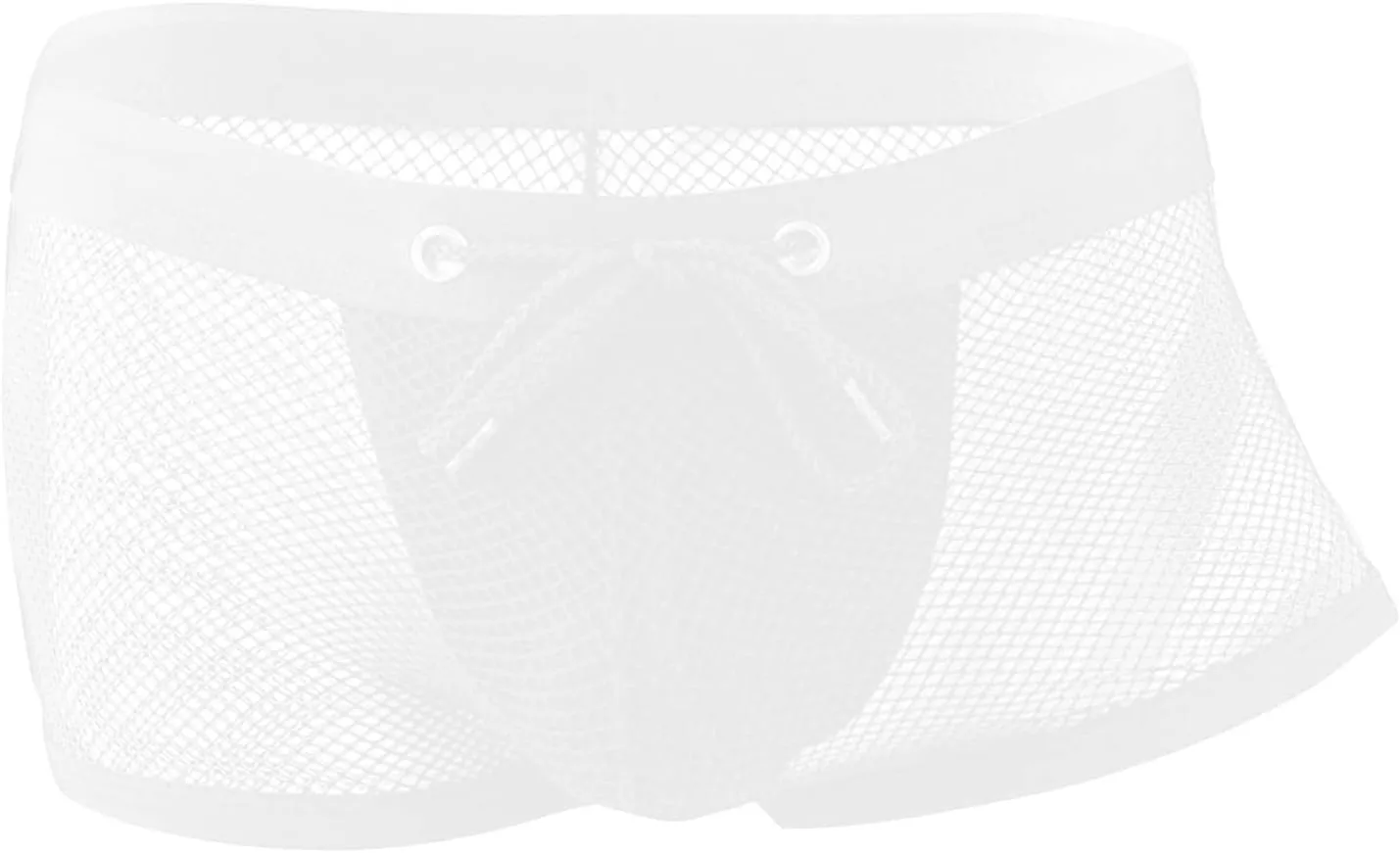 Men's Exotic Mesh Lingerie Breathable Low Waist Hollow Out Design Wear for