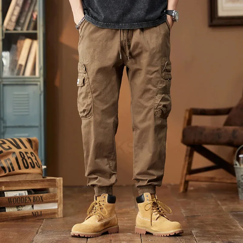 Mens Harem Pants Loose Casual Joggers Sweatpants Men Cargo Pants Multi