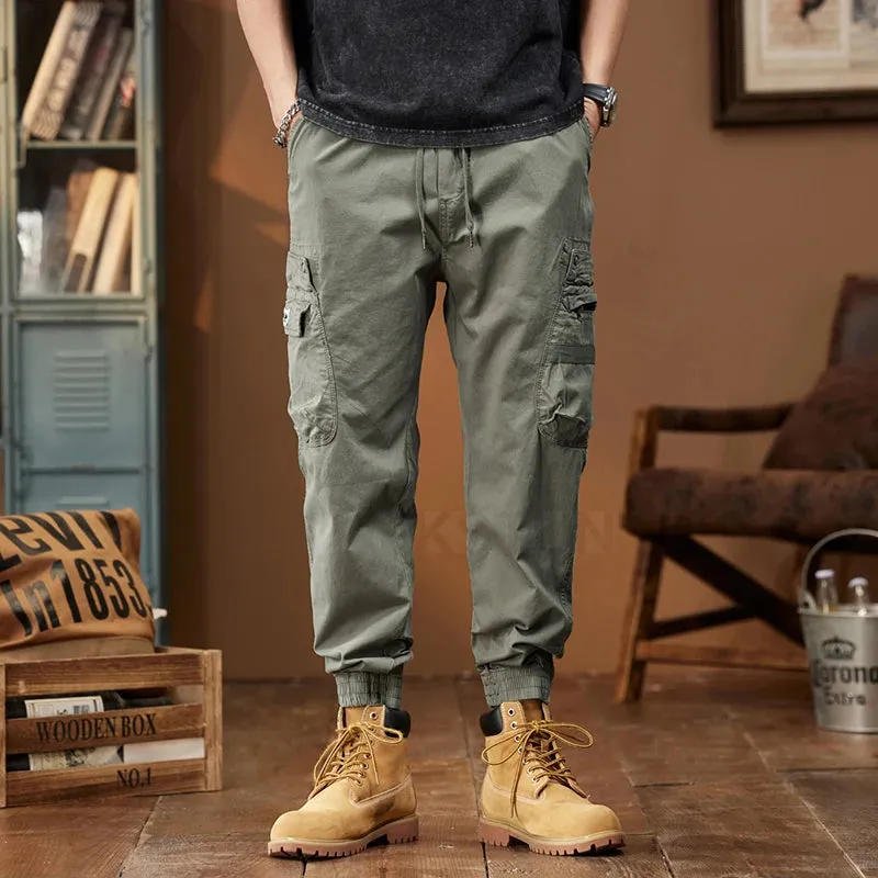 Mens Harem Pants Loose Casual Joggers Sweatpants Men Cargo Pants Multi