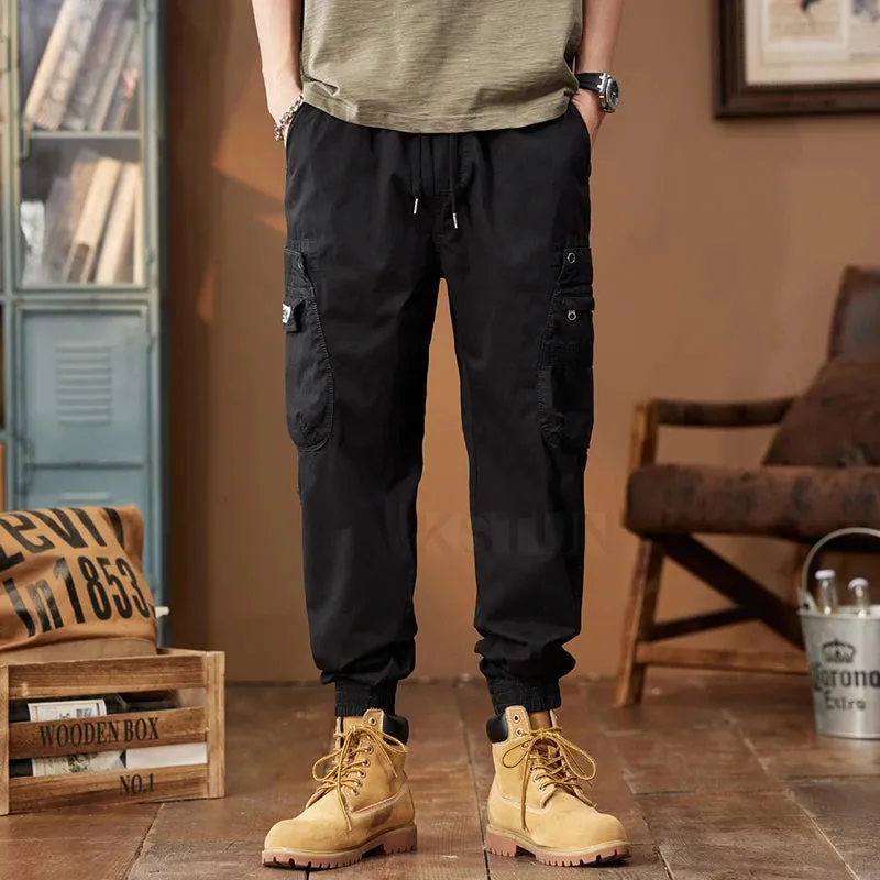 Mens Harem Pants Loose Casual Joggers Sweatpants Men Cargo Pants Multi