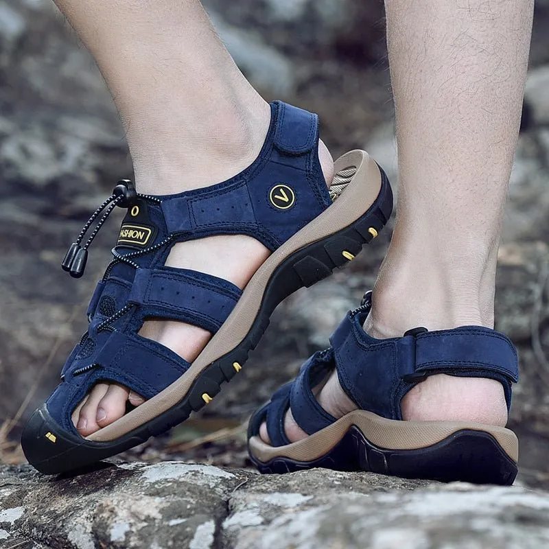 Men's High-Altitude Ortho Heel Strap Sandals - Blue