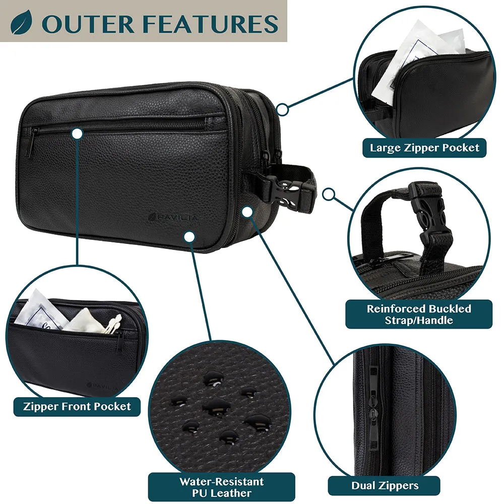 Men's Modern Dopp Kit Toiletry Bag